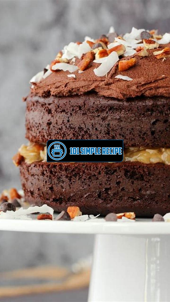 Indulge in the Irresistible Delight of German Chocolate Cake | 101 Simple Recipe