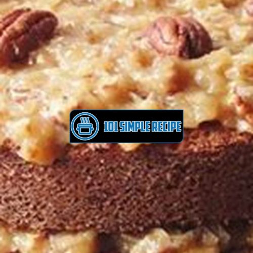 Indulge in the Decadent Flavors of a German Chocolate Cake | 101 Simple Recipe