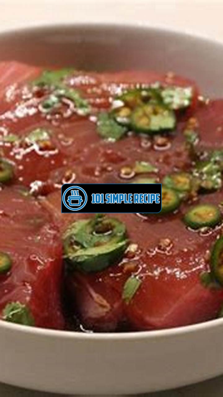 Discover the Perfect Ahi Tuna Marinade for Restaurant-Quality Flavor | 101 Simple Recipe
