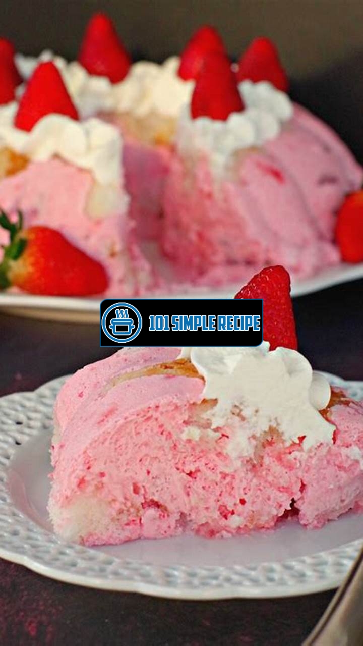 How to Make the Delicious and Refreshing Angel Food Cake and Strawberry Jello Dessert | 101 Simple Recipe