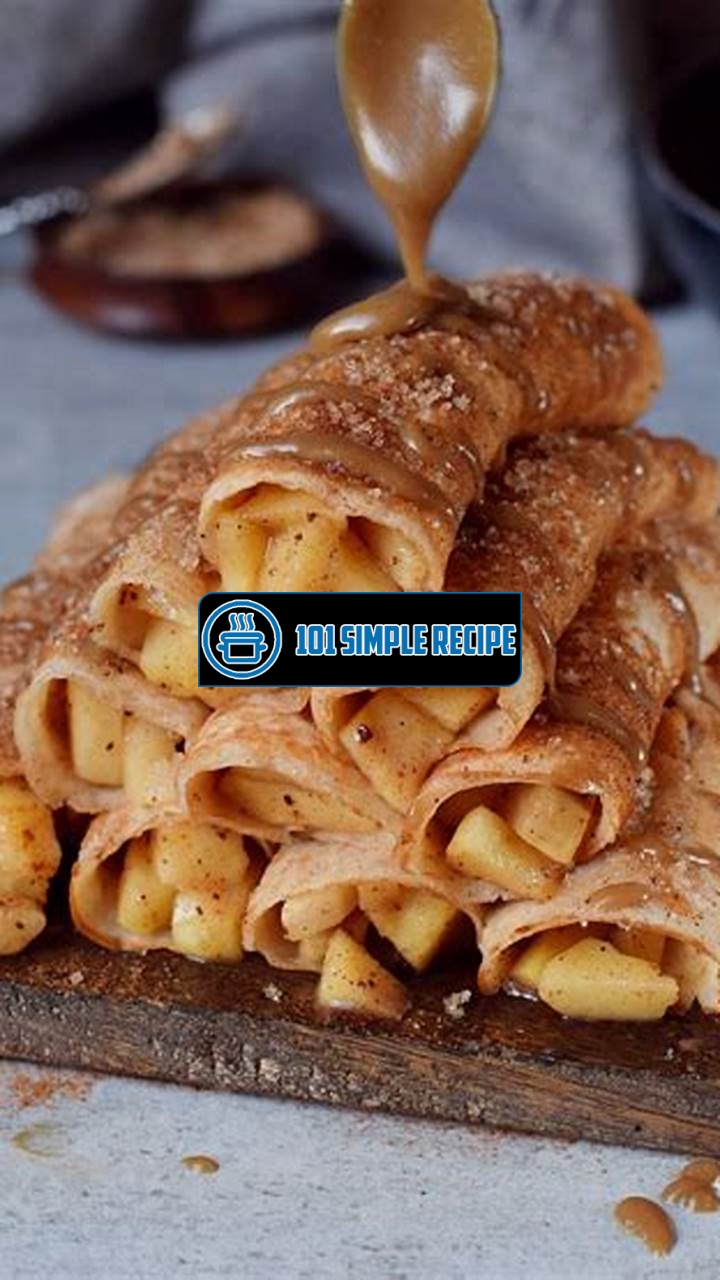 Indulge in the Delectable Delight of Apple Cinnamon Crepes | 101 Simple Recipe