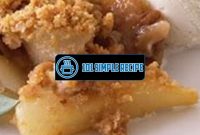 A Delicious Apple Crumble Recipe Made in Ounces | 101 Simple Recipe