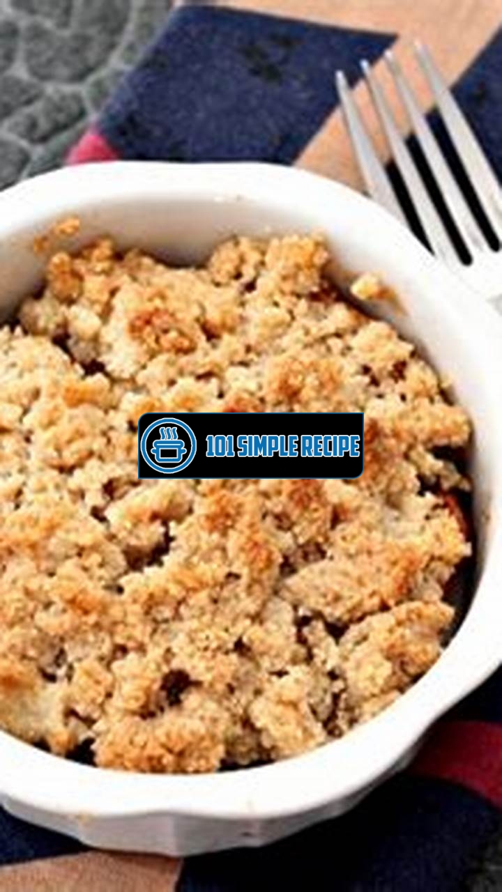Delicious Apple Crumble Made with Almond Flour | 101 Simple Recipe