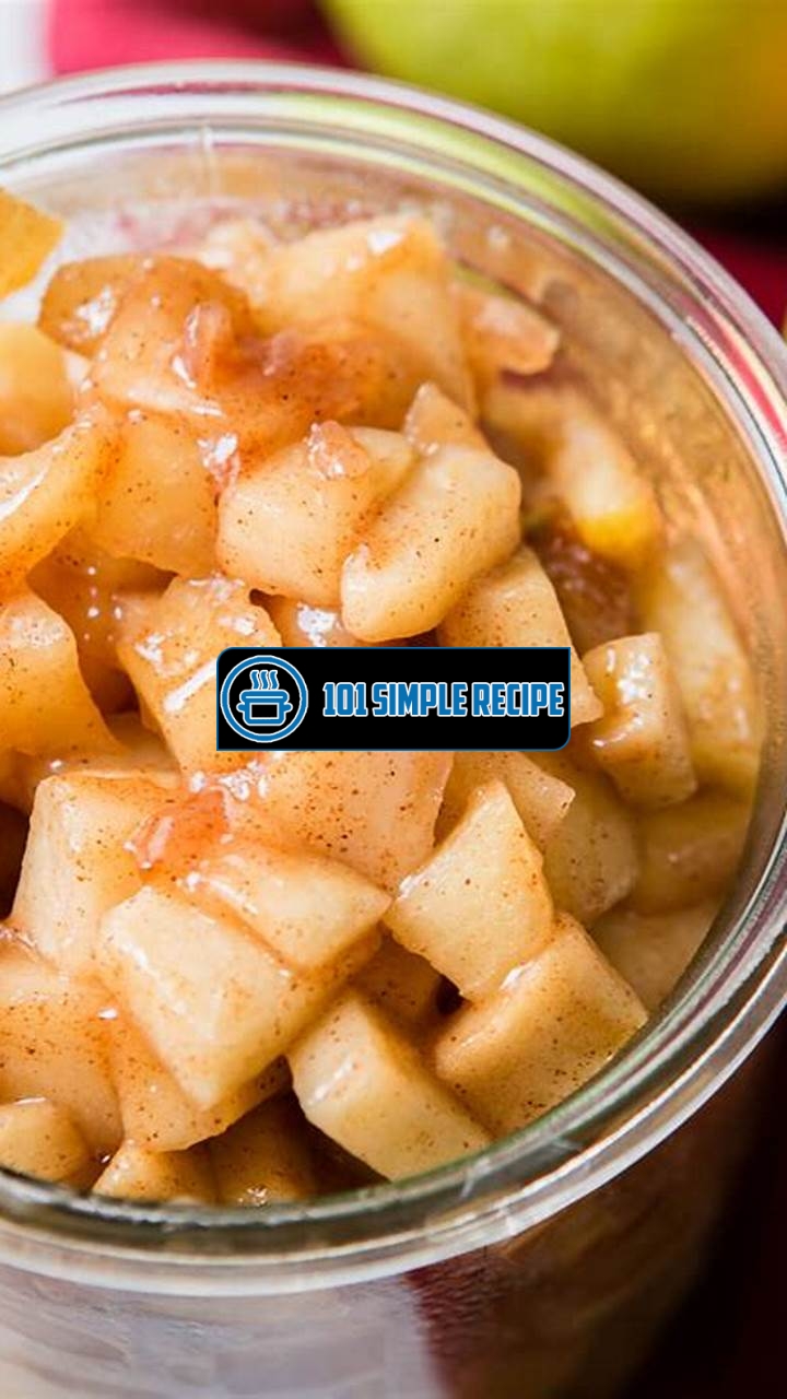 Delicious Apple Pie Filling Recipe Without Cornstarch | 101 Simple Recipe