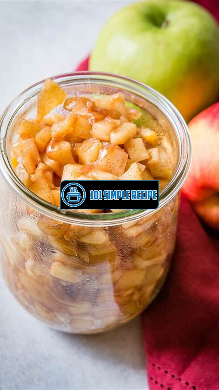 Delicious Homemade Apple Pie Filling to Satisfy Your Cravings | 101 Simple Recipe