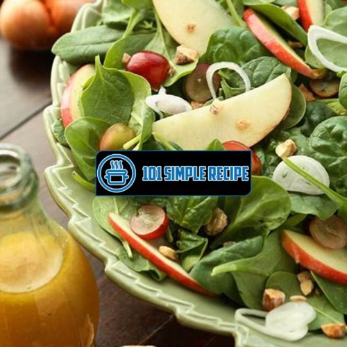 A Refreshingly Healthy Apple Spinach Salad Recipe | 101 Simple Recipe