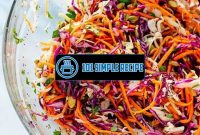 Delicious Asian Coleslaw Recipe Without Mayo | 101 Simple Recipe