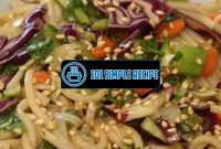 Delicious Cold Asian Noodle Salad Recipe | 101 Simple Recipe