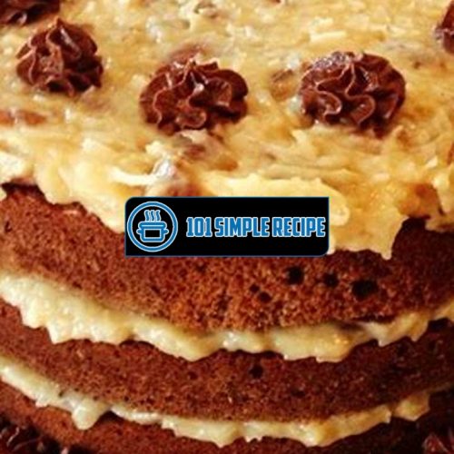Indulge in the Delight of Authentic German Chocolate Cake | 101 Simple Recipe