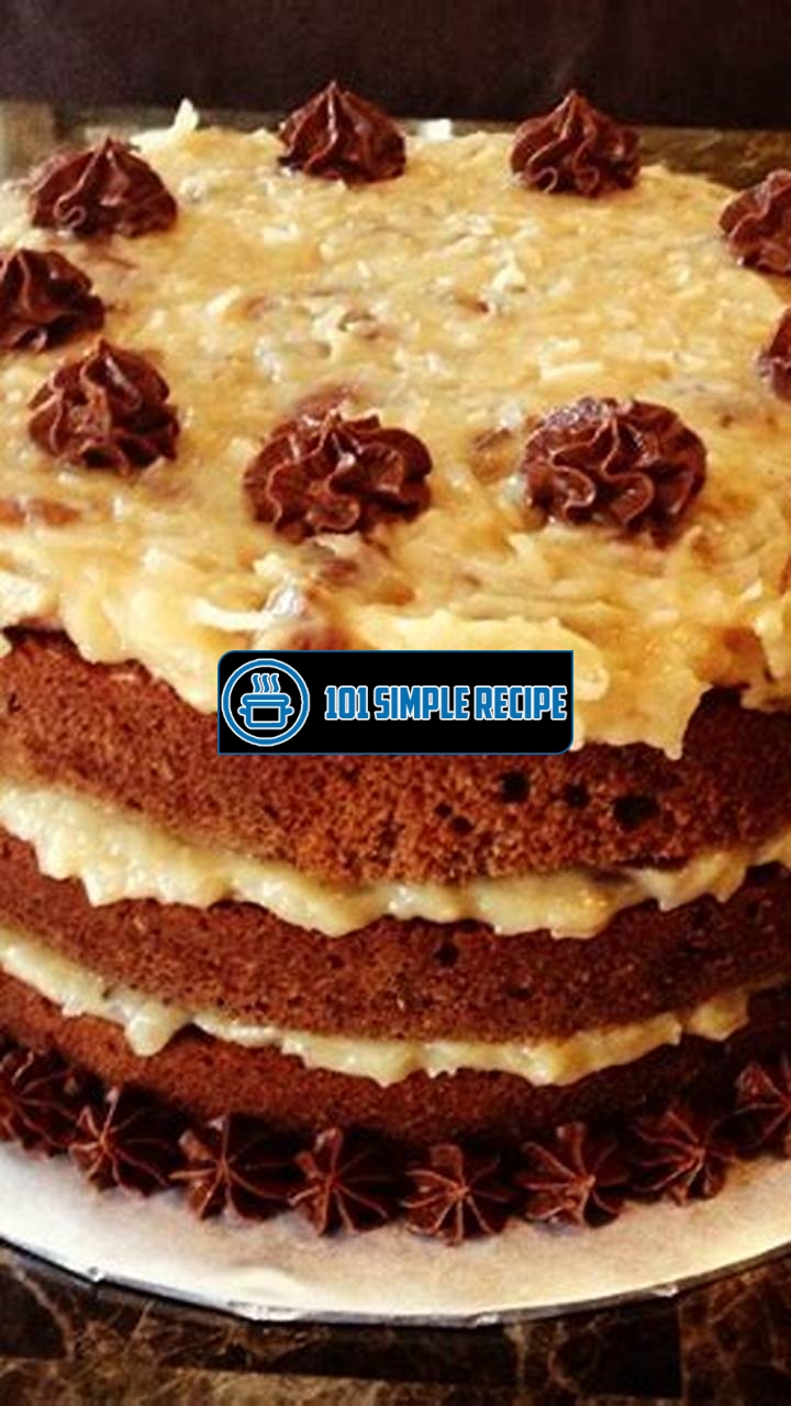 Indulge in the Delight of Authentic German Chocolate Cake Image | 101 Simple Recipe