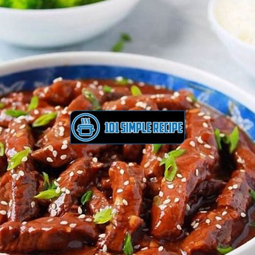 Authentic Mongolian Beef Recipe With Hoisin Sauce | 101 Simple Recipe