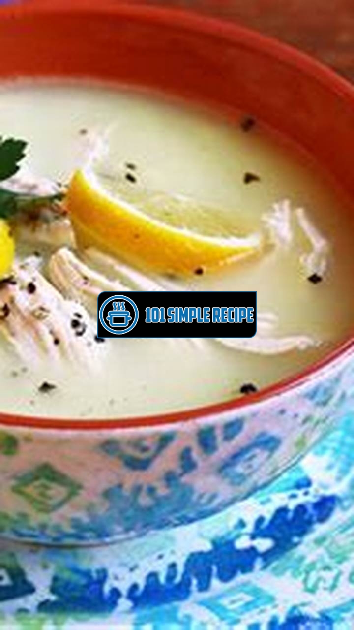 Easy Avgolemono Soup Recipe for a Delicious Comfort Meal | 101 Simple Recipe