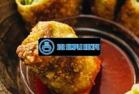 Avocado Egg Rolls With Sweet Chili Sauce | 101 Simple Recipe