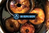 Delicious Baked Apples made with a Pressure Cooker | 101 Simple Recipe