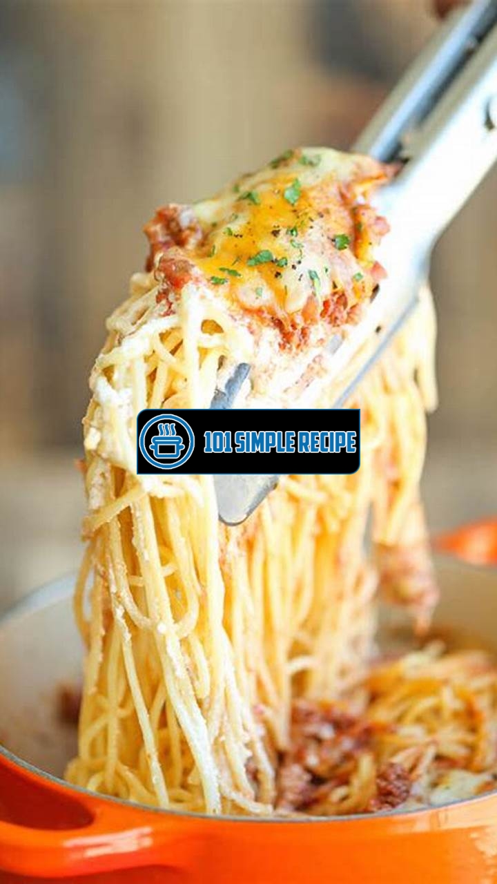 Baked Cream Cheese Spaghetti | 101 Simple Recipe