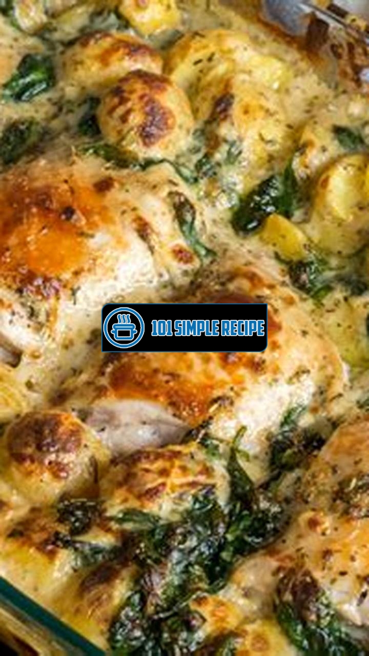 Delicious Baked Garlic Parmesan Chicken and Potatoes | 101 Simple Recipe