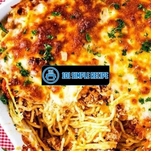 Baked Spaghetti With Ricotta And Ground Beef | 101 Simple Recipe