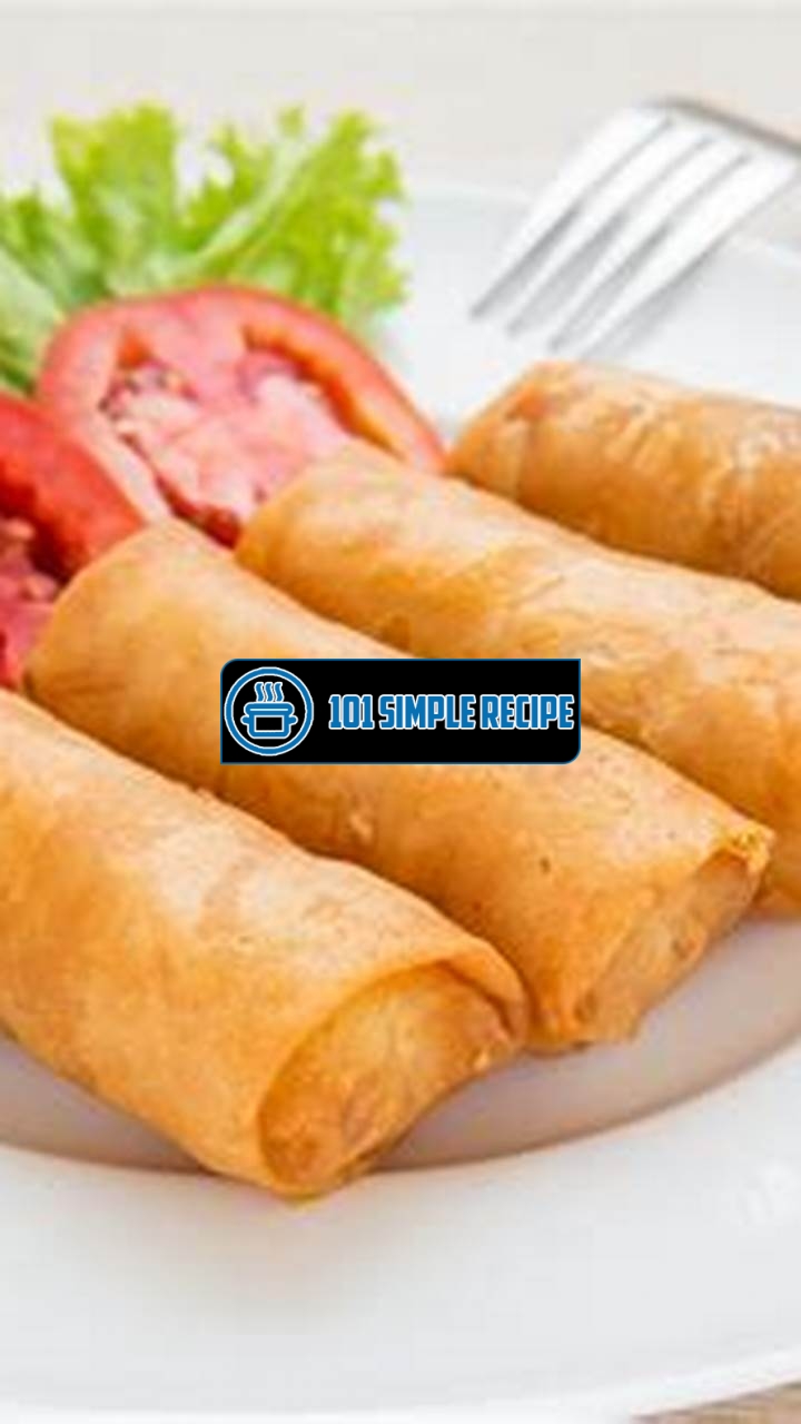 Crispy Baked Spring Rolls for a Flavorful Treat | 101 Simple Recipe