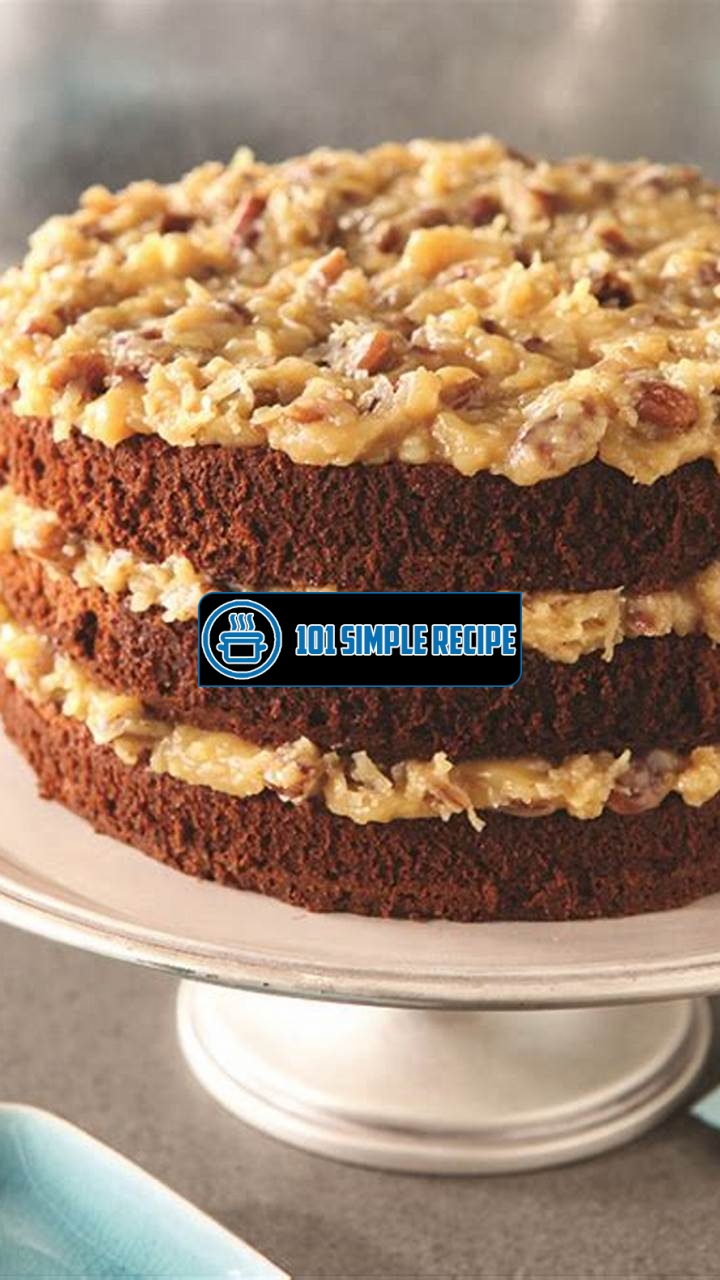The Authentic German Chocolate Cake Recipe for Bakers | 101 Simple Recipe