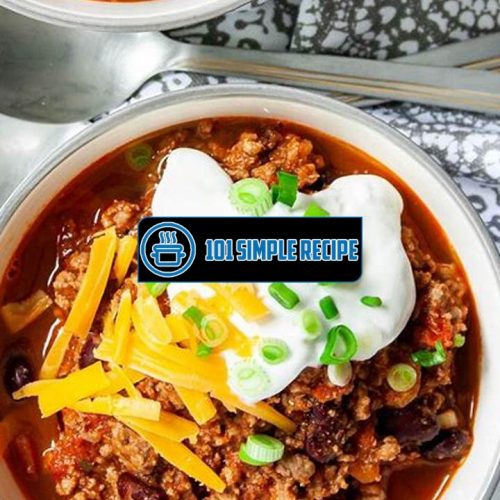 Discover Mouthwatering Chili Recipes That Will Delight Your Taste Buds | 101 Simple Recipe