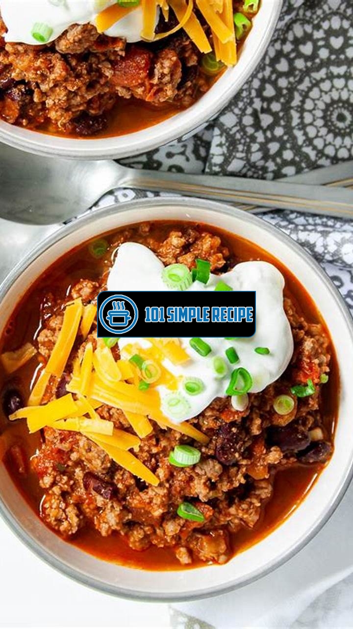 Discover Mouthwatering Chili Recipes That Will Delight Your Taste Buds | 101 Simple Recipe