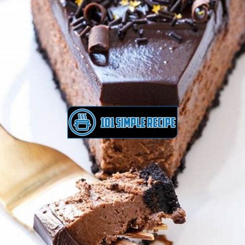 Indulge in the Best Chocolate Cheesecake Recipe - UK's Finest | 101 Simple Recipe