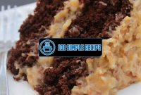 Master the Irresistible German Chocolate Cake Frosting | 101 Simple Recipe