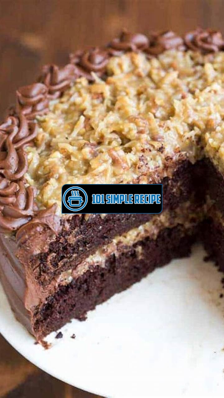 How to Make the Best German Chocolate Cake from Scratch | 101 Simple Recipe