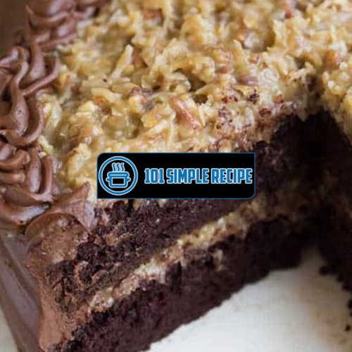 Master the Art of Baking Best German Chocolate Cake | 101 Simple Recipe