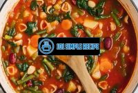 Discover the Mouthwatering Meat Minestrone Soup Recipe | 101 Simple Recipe