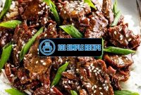 Create the Best Mongolian Beef Recipe Ever | 101 Simple Recipe