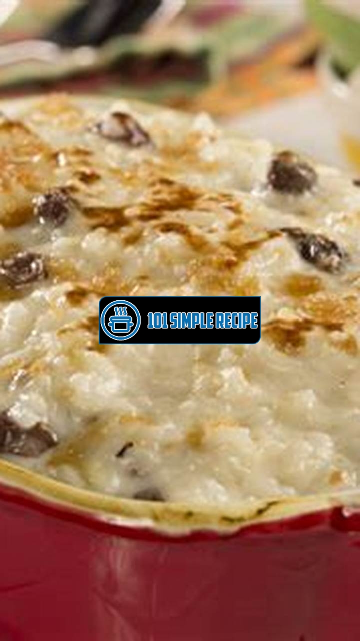 The Best Baked Rice Pudding Recipe Unveiled | 101 Simple Recipe