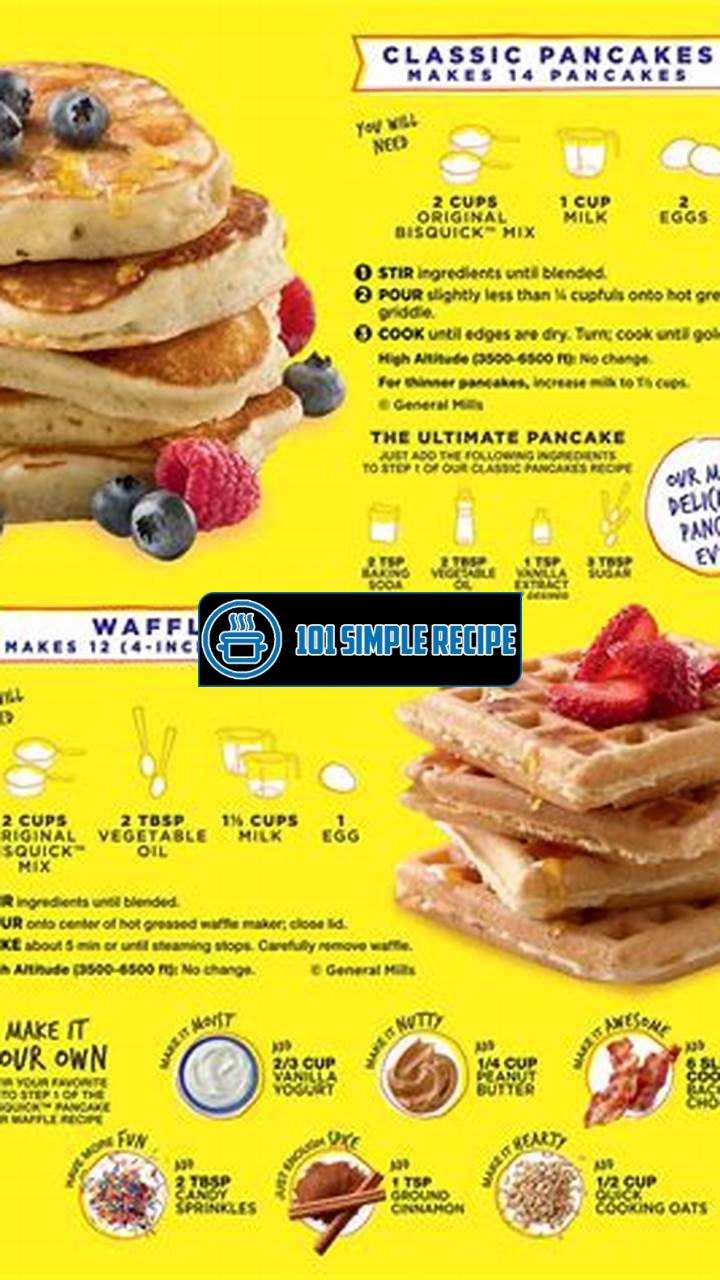 Delicious Pancake Recipes Using Bisquick Box Mix | 101 Simple Recipe