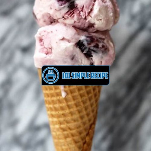 Indulge in the Deliciousness of Black Cherry Ice Cream Cone | 101 Simple Recipe