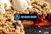 Delicious Blackberry and Apple Crumble Tart Recipe | 101 Simple Recipe