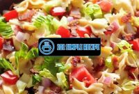 Create a Delicious BLT Pasta Salad Recipe | 101 Simple Recipe