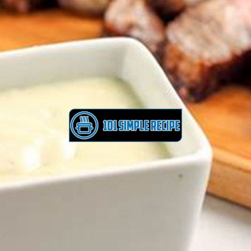 A Sumptuous Blue Cheese Sauce for Steak | 101 Simple Recipe