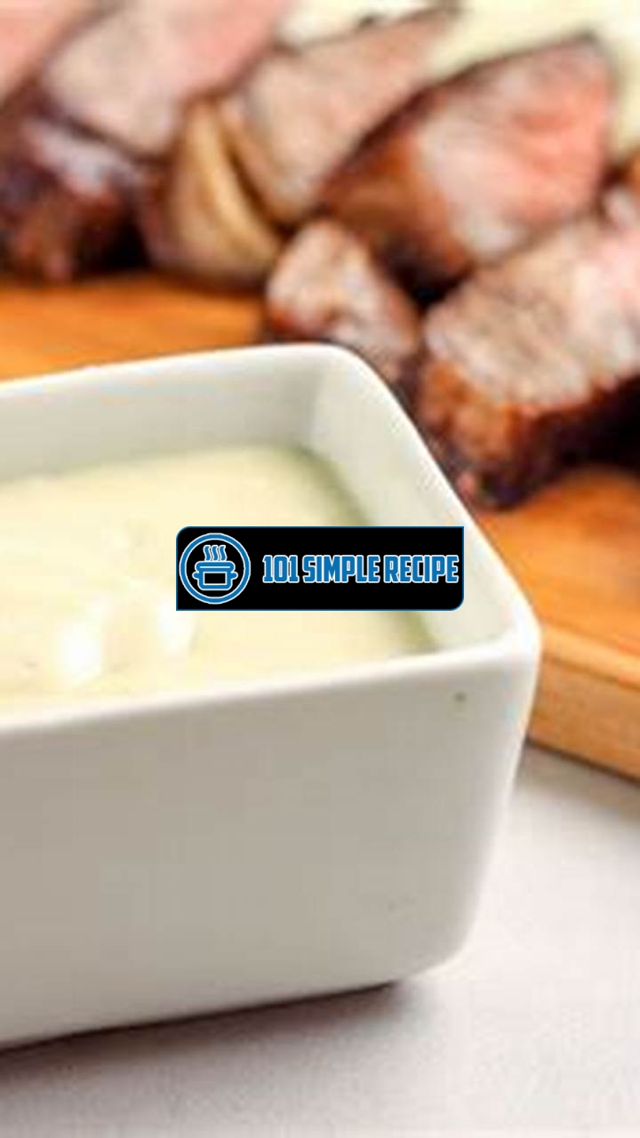 A Sumptuous Blue Cheese Sauce for Steak | 101 Simple Recipe