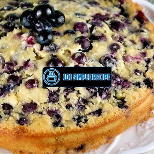 Indulge in a Scrumptious Blueberry Coffee Cake | 101 Simple Recipe