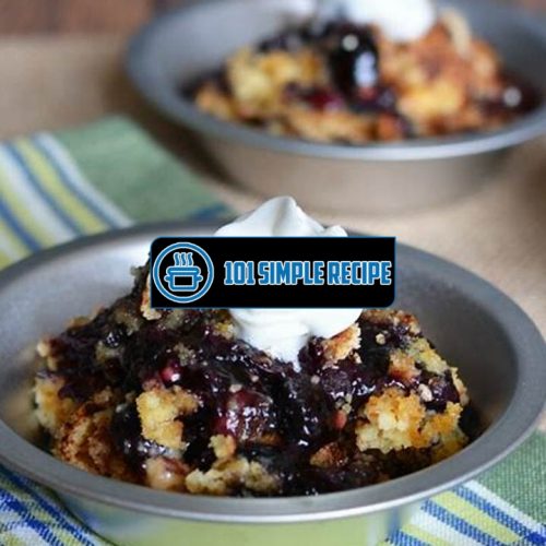 Elevate Your Dessert Game with a Healthy Blueberry Cobbler | 101 Simple Recipe