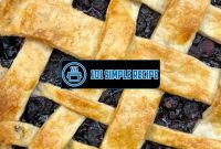 Delicious Blueberry Pie Recipe for Frozen Blueberries | 101 Simple Recipe