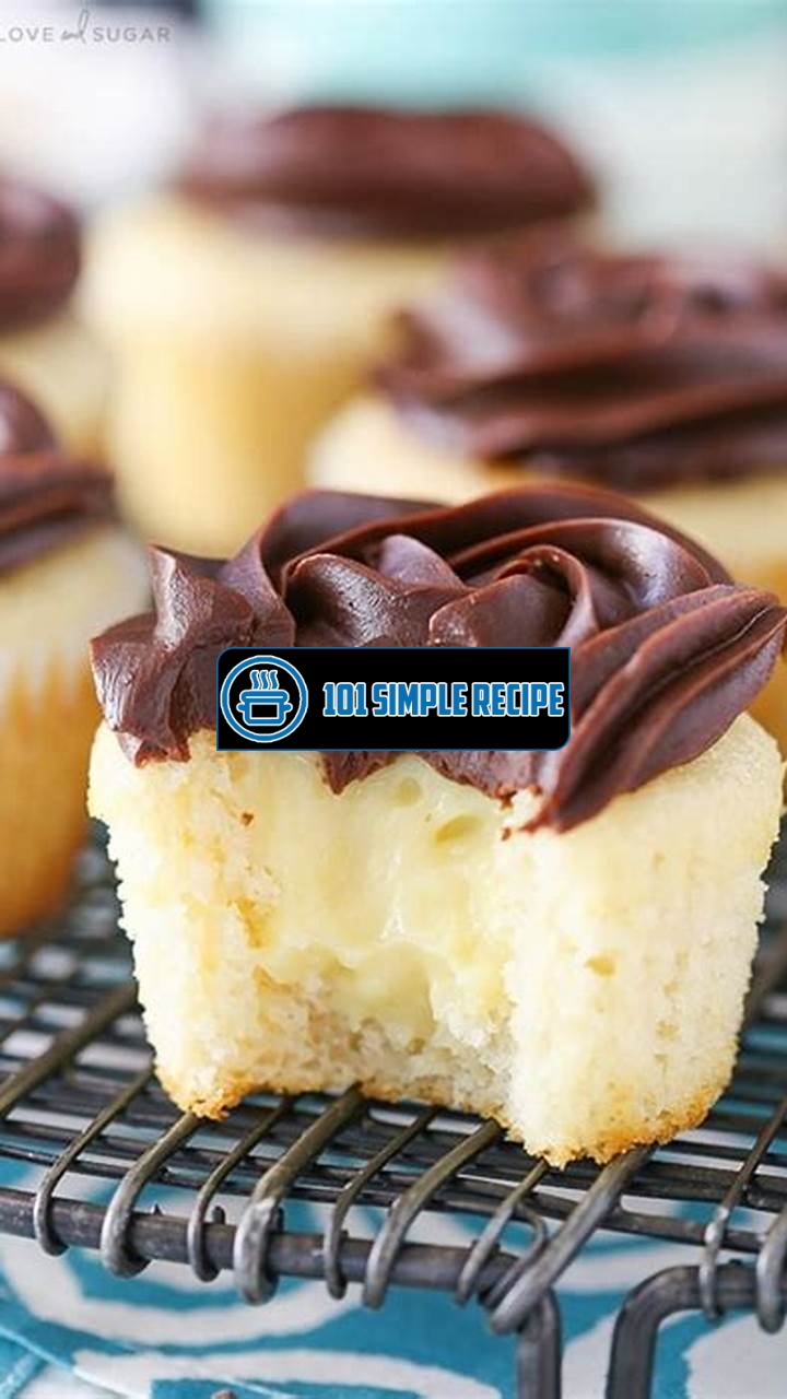 Irresistible Boston Cream Pie Cupcakes Recipe | 101 Simple Recipe