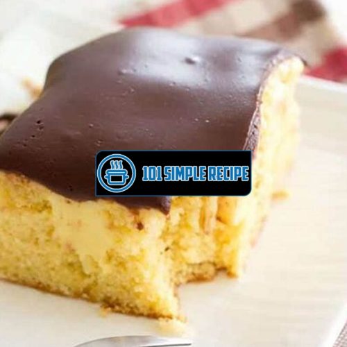 Discover the Delectable Delights of Boston Cream Poke Cake | 101 Simple Recipe