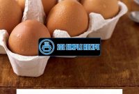 Unlock the Secret to Perfectly Cooked Eggs | 101 Simple Recipe