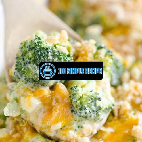 Broccoli Cheese Casserole Recipe With Ritz Crackers | 101 Simple Recipe