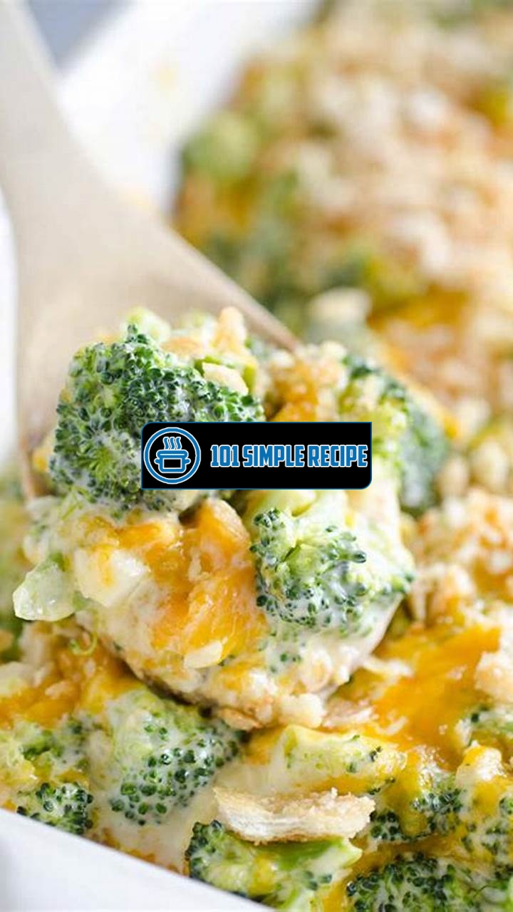 Indulge in a Scrumptious Broccoli Cheese Casserole Recipe with Ritz Crackers | 101 Simple Recipe