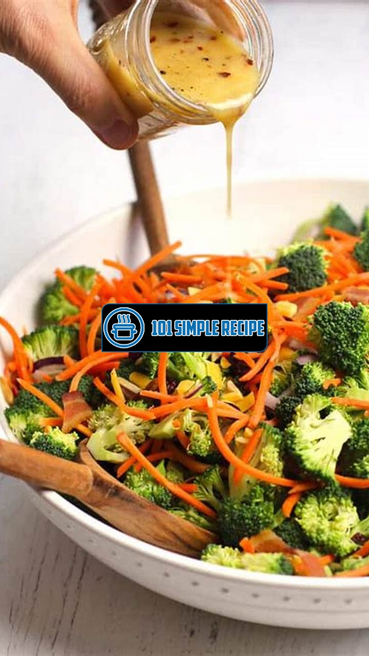 Delicious Broccoli Salad Dressing with Honey | 101 Simple Recipe