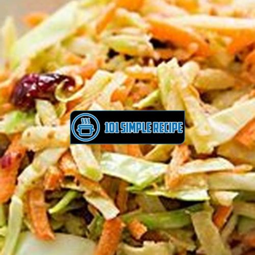 Elevate Your Broccoli Slaw with Cranberry Orange Dressing | 101 Simple Recipe