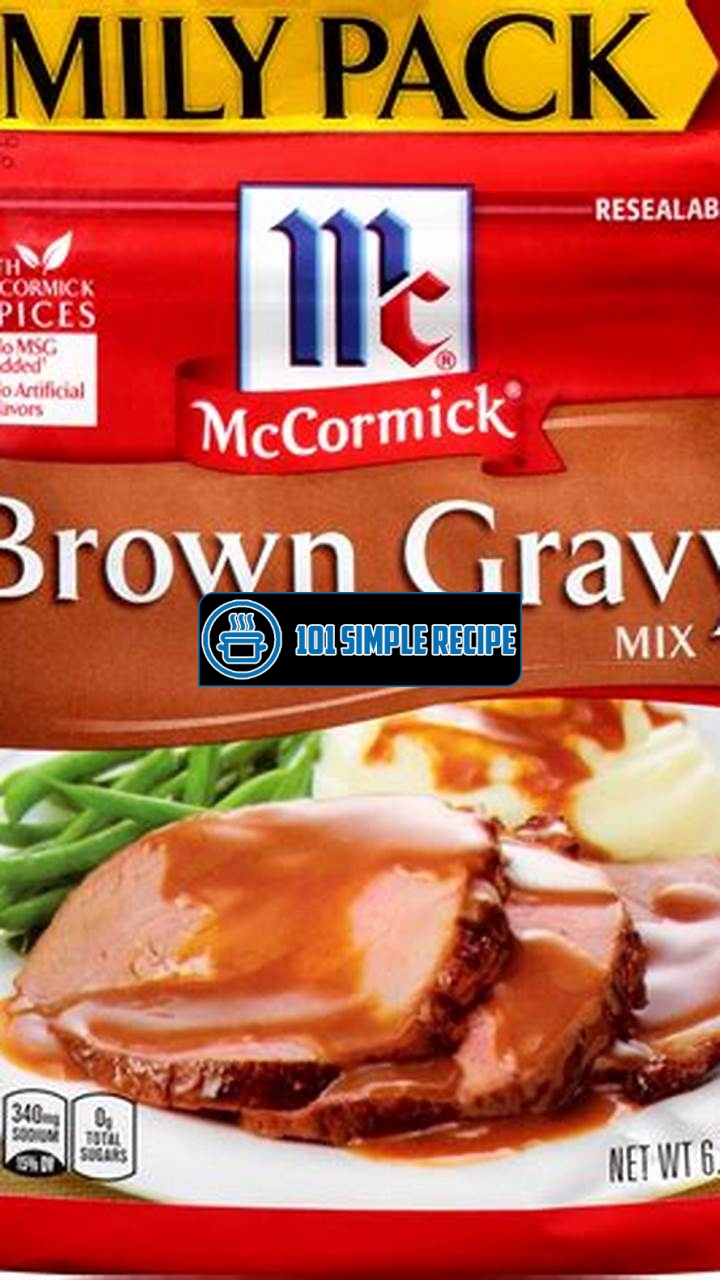 Enhance Your Meals with Delicious Brown Gravy Mix | 101 Simple Recipe