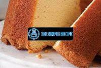 Indulge in Paula Deen's Irresistible Butter Pound Cake | 101 Simple Recipe